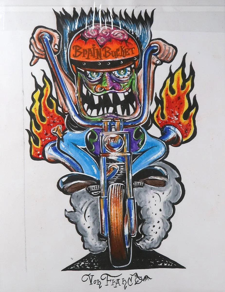 Von Franco ヴォン・フランコ 　TIKI　アート・ポスター　サイン入り Von Franco ヴォン・フランコ TIKI アート・ポスター サイン入り